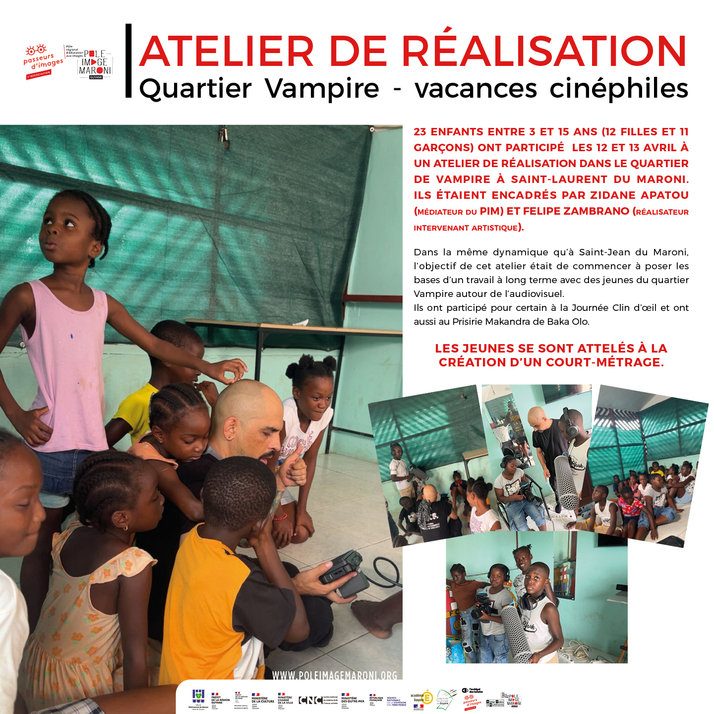 ATELIER DE REALISATION, QUARTIER VAMPIRE, 12 & 13 AVRIL 2026