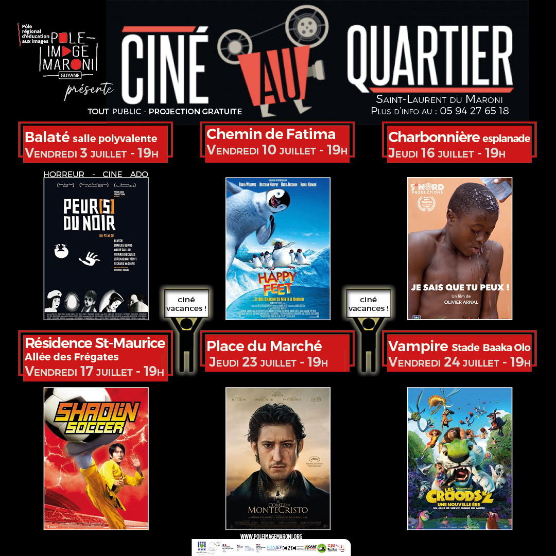 CINE AU QUARTIER, JUILLET 2026