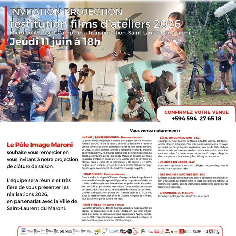 SOIREE RESTITUTION FILMS D&rsquo;ATELIERS, 11 JUIN 2026 A 18H, MICRO-FOLIE